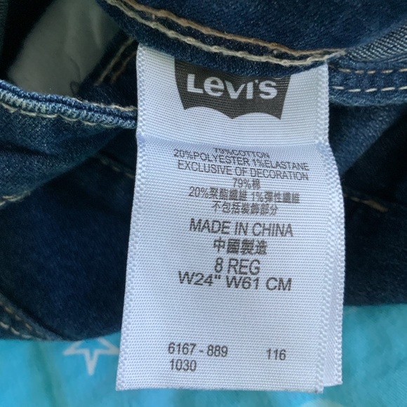 Levi's Girls Denim Overal shorts - Picture 5 of 5